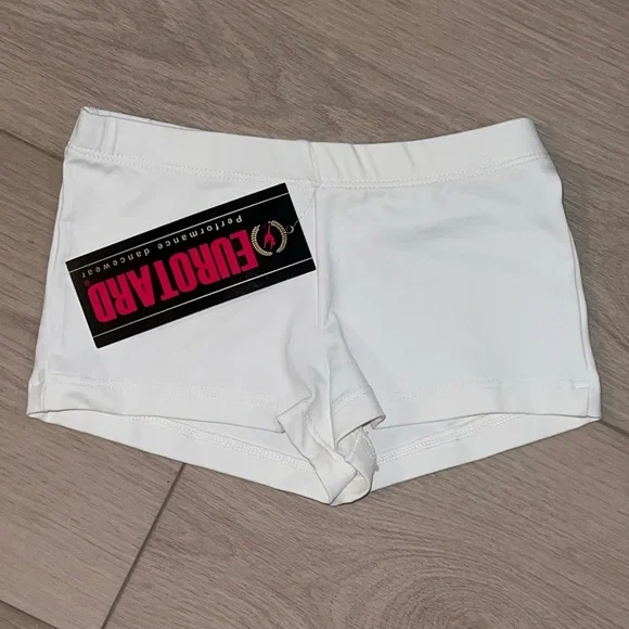 NWT Eurotard white booty shorts - Picture 2 of 4